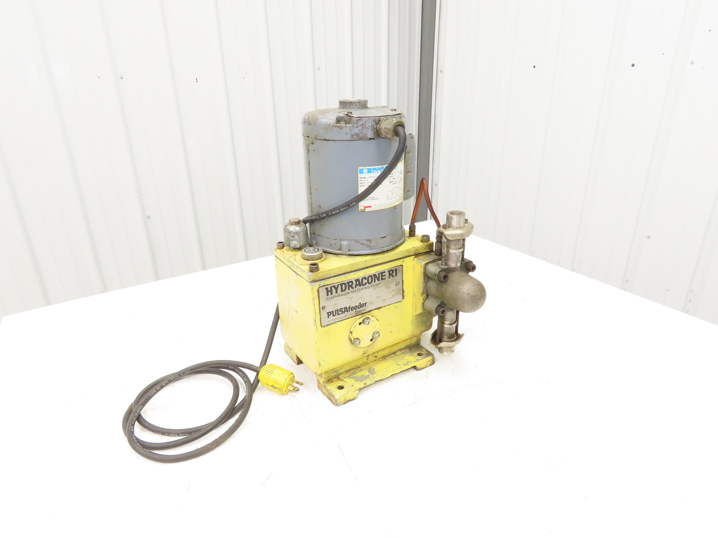 Pulsafeeder Hydracone R1 Metering Pump Hydraulically Actuated Diaphragm 1/4Hp