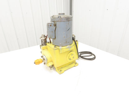 Pulsafeeder Hydracone R1 Metering Pump Hydraulically Actuated Diaphragm 1/4Hp