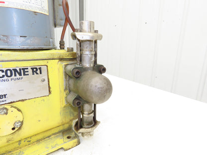 Pulsafeeder Hydracone R1 Metering Pump Hydraulically Actuated Diaphragm 1/4Hp