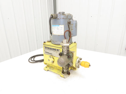 Pulsafeeder Hydracone R1 Metering Pump Hydraulically Actuated Diaphragm 1/4Hp