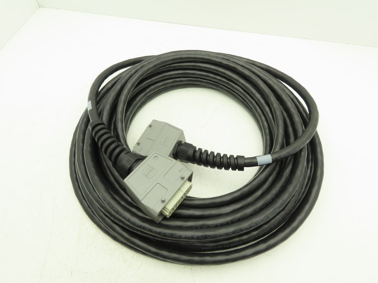 Harting 1042185A 32-Pin Extension Cable 70' Male & Female Straight hood
