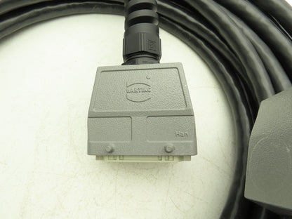 Harting 1042185A 32-Pin Extension Cable 70' Male & Female Straight hood