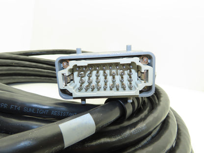 Harting 1042185A 32-Pin Extension Cable 70' Male & Female Straight hood