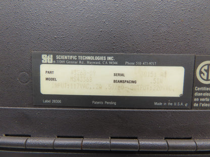 STI 43268-09 Mini Safe Flexsafe MS4300B Light Curtain Control Box MS4336B