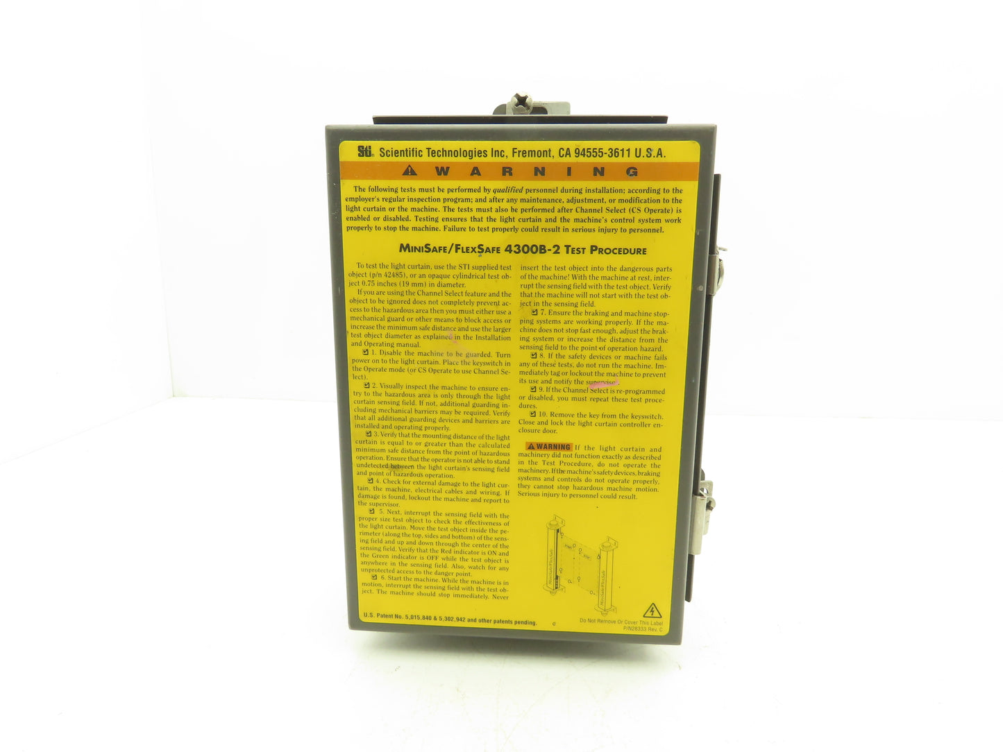 STI 43268-0200 Mini Safe Flexsafe MS4300B-2 Light Curtain Control Box MS4320B-2