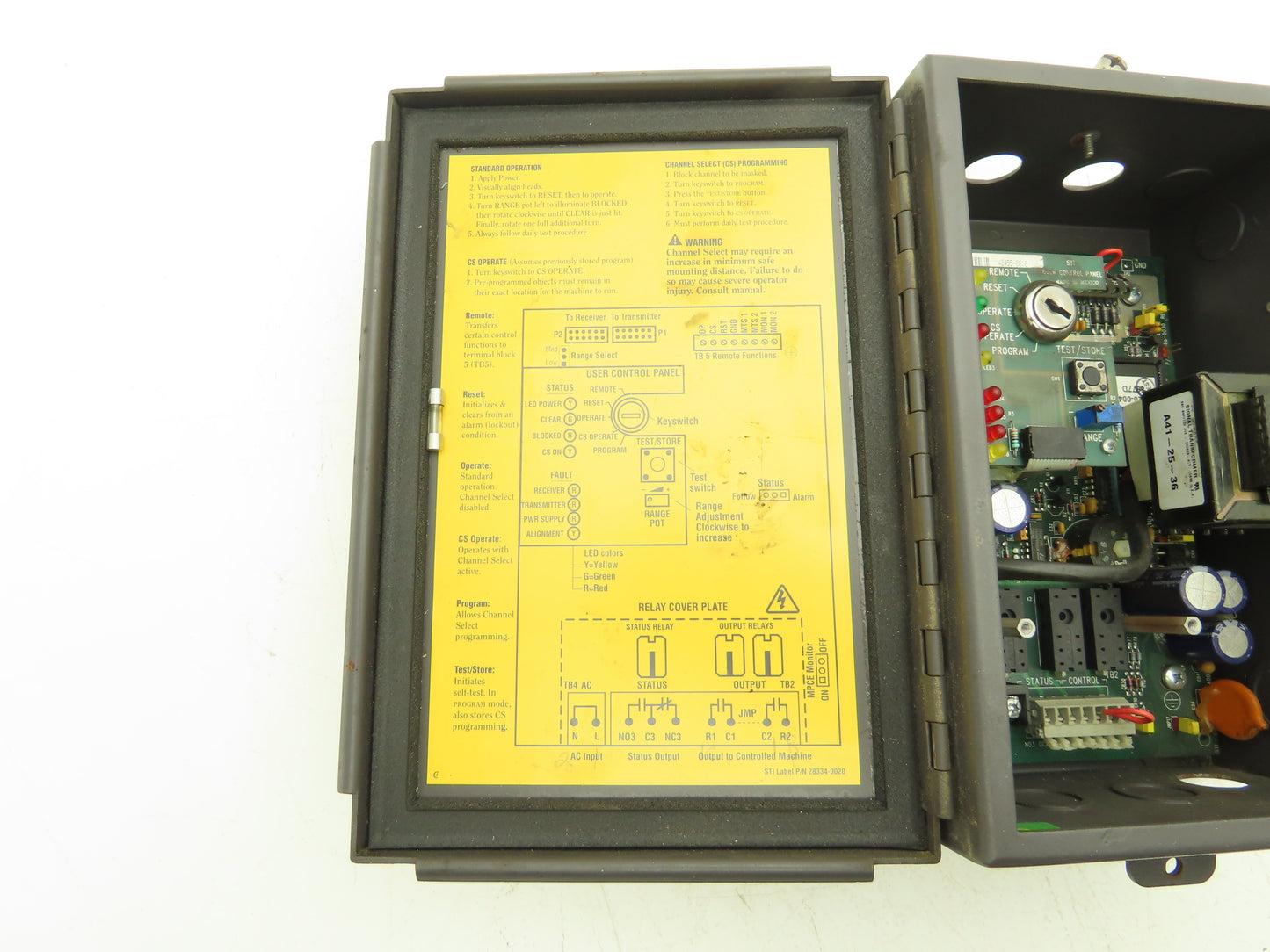 STI 43268-0200 Mini Safe Flexsafe MS4300B-2 Light Curtain Control Box MS4320B-2