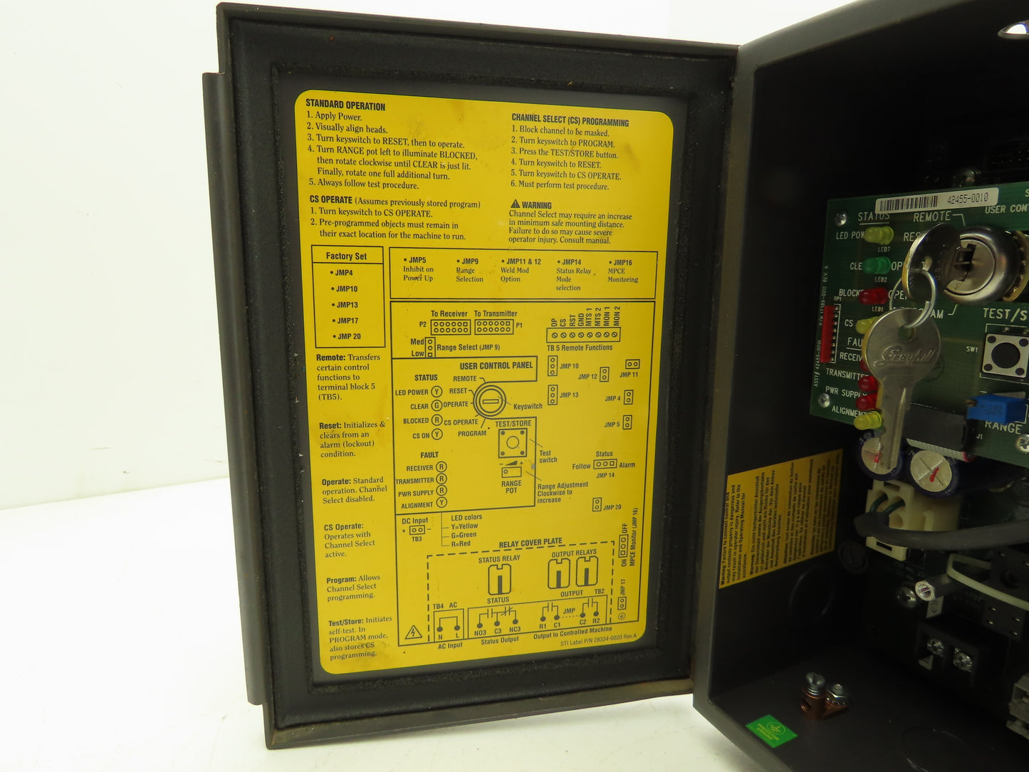 STI 43268-0240 Mini Safe Flexsafe MS4300B-2 Light Curtain Control Box MS4324B-2