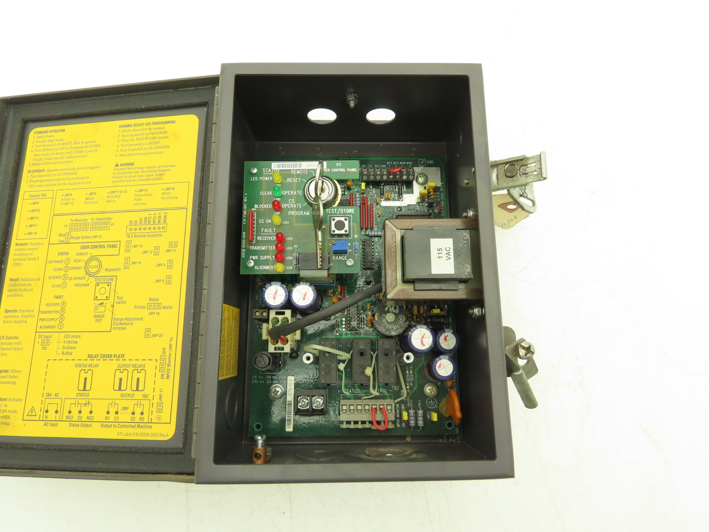 STI 43268-0240 Mini Safe Flexsafe MS4300B-2 Light Curtain Control Box MS4324B-2