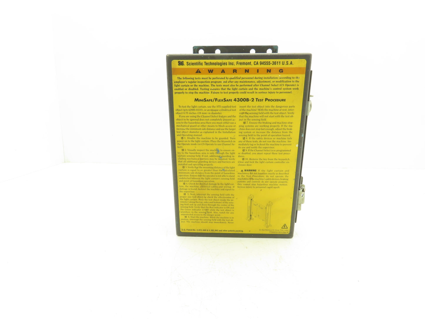 STI 70010-0200 Mini Safe Flexsafe MS4300B-2 Light Curtain Control Box