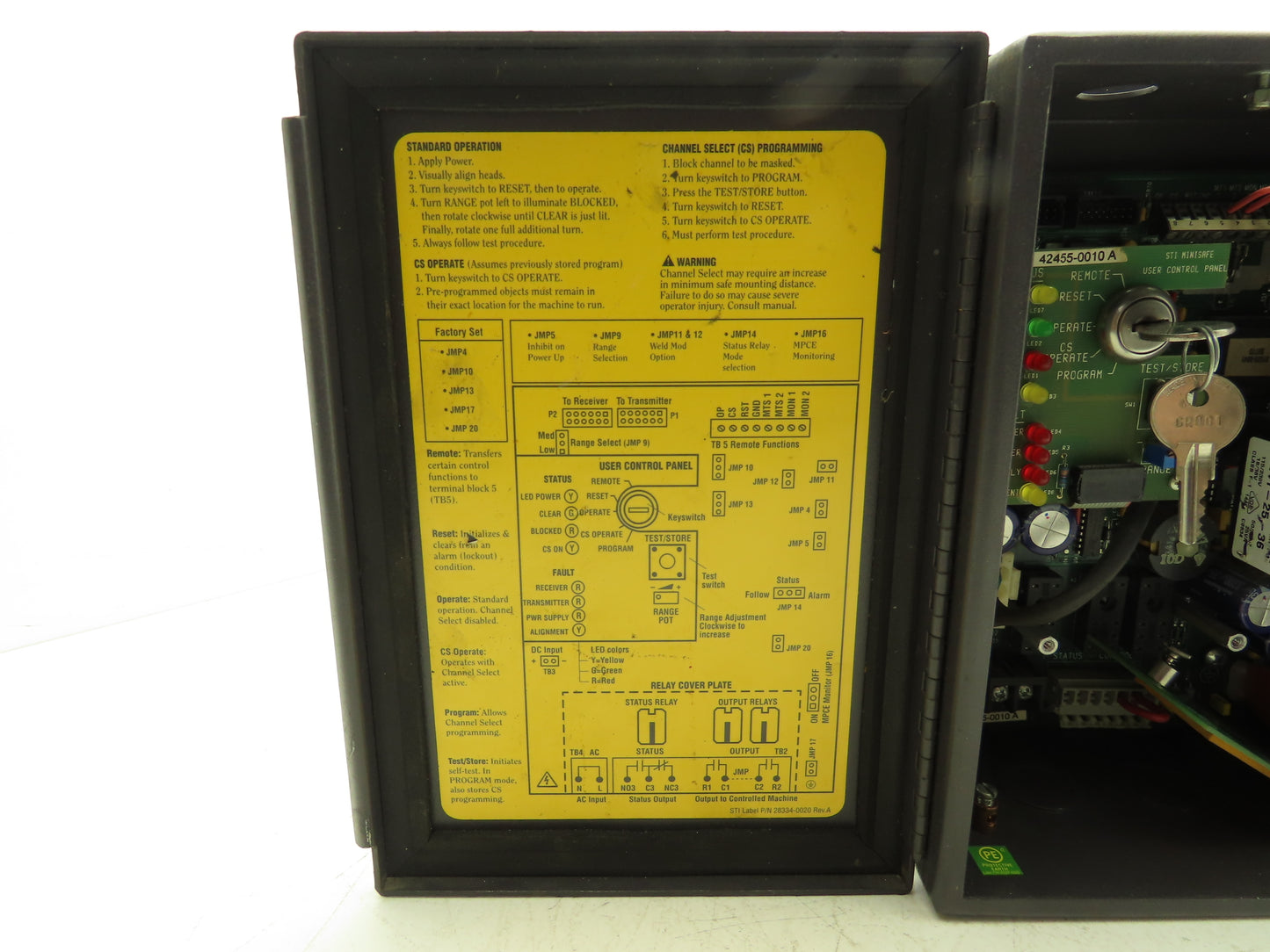 STI 70010-0200 Mini Safe Flexsafe MS4300B-2 Light Curtain Control Box