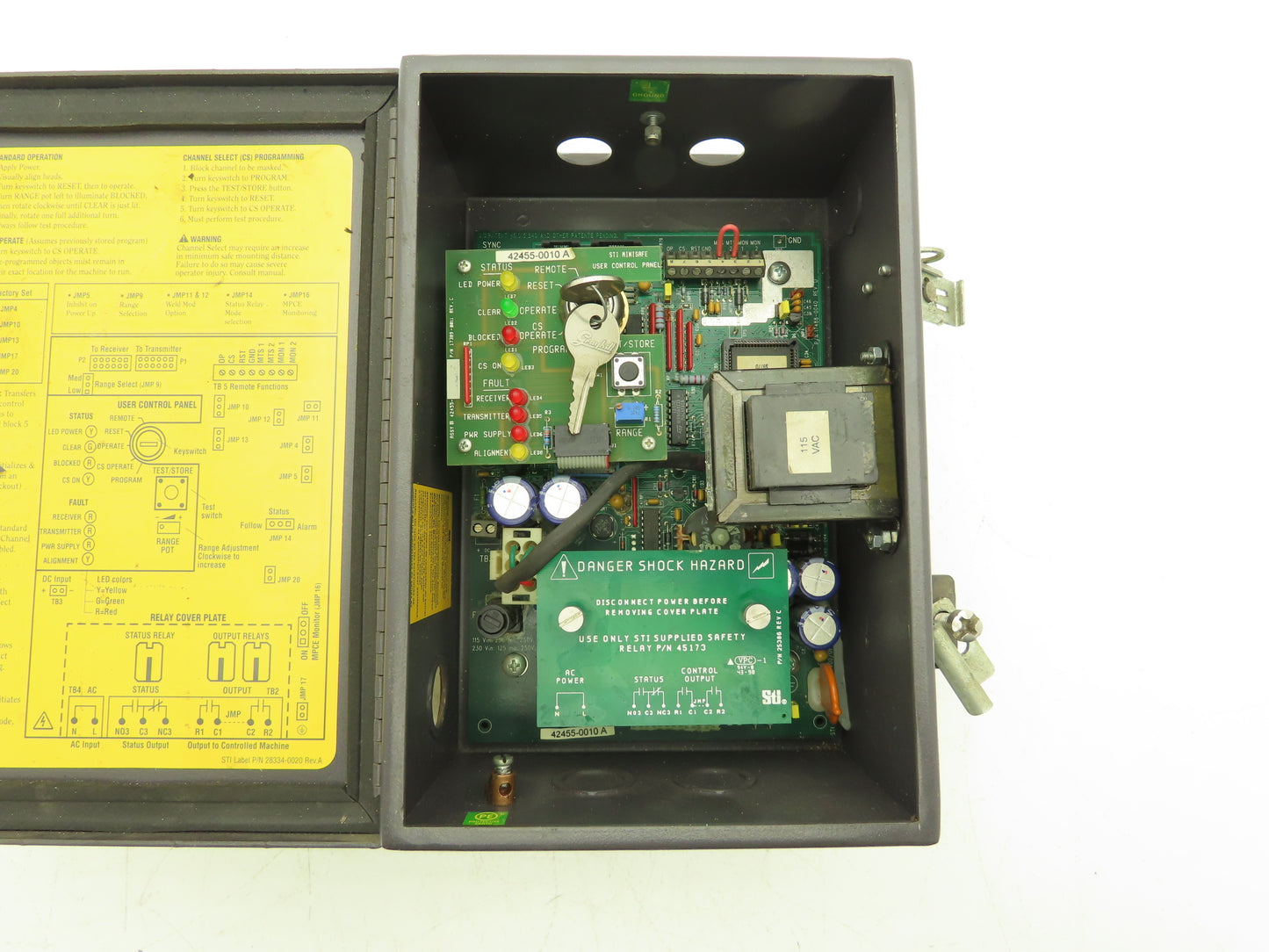 STI 70010-0200 Mini Safe Flexsafe MS4300B-2 Light Curtain Control Box