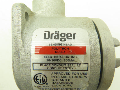 Drager Polytron ND-EX Sensing Head Gas Sensor 6803340 Sealed 10-30VDC 200 MA