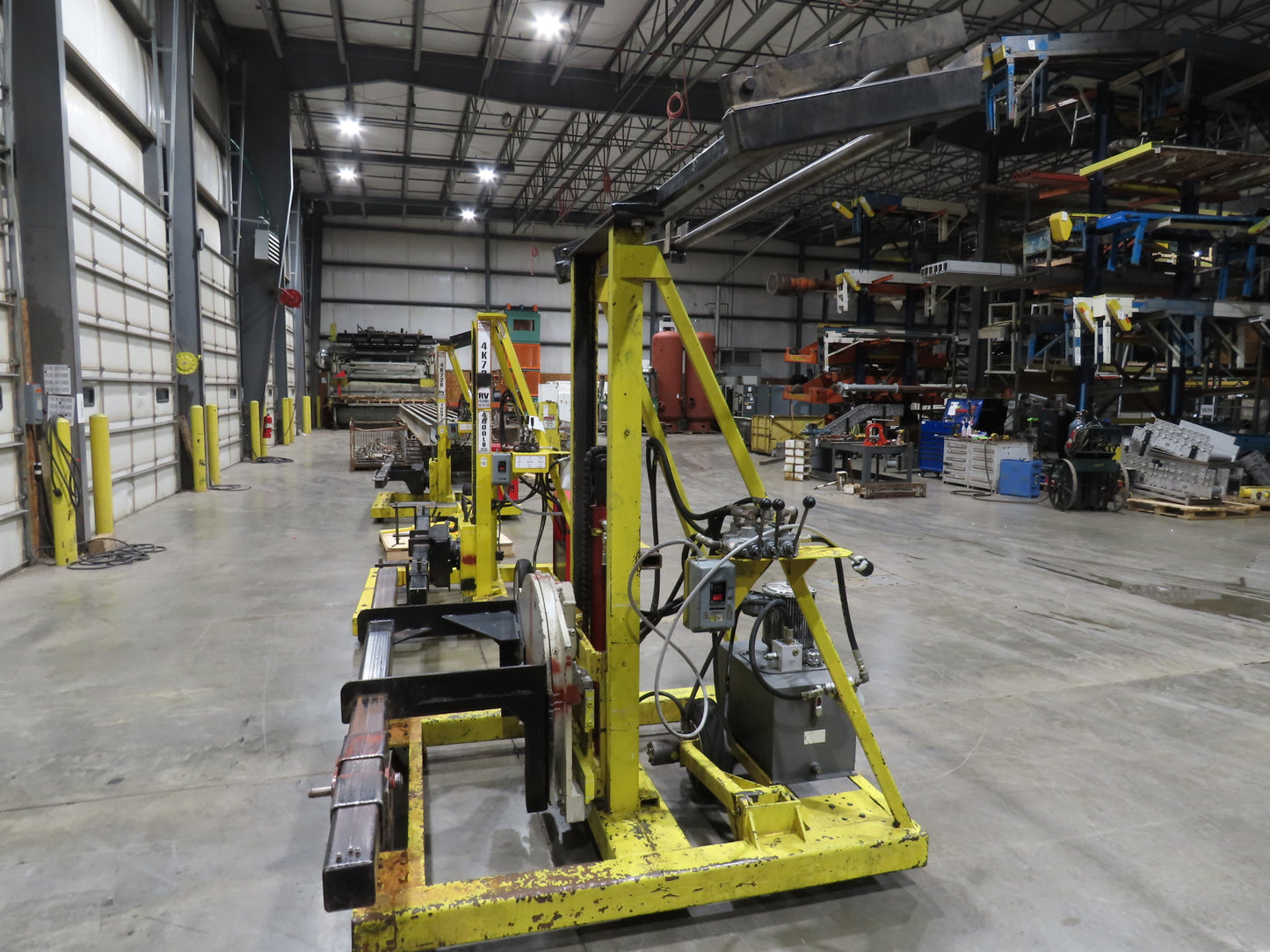 PWI Mobile Frame Chassis Rotator RV Trailer Hydraulic 230/480V 3Ph 360° Cascade