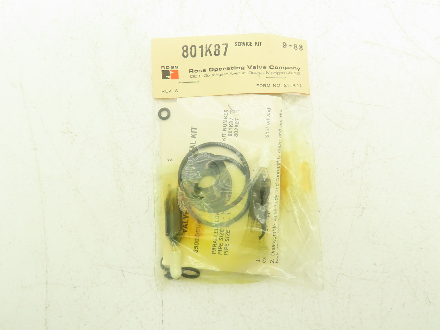 ROSS 798K87 Valve Body Service Kit O-Rings Seals Springs Plungers Discs