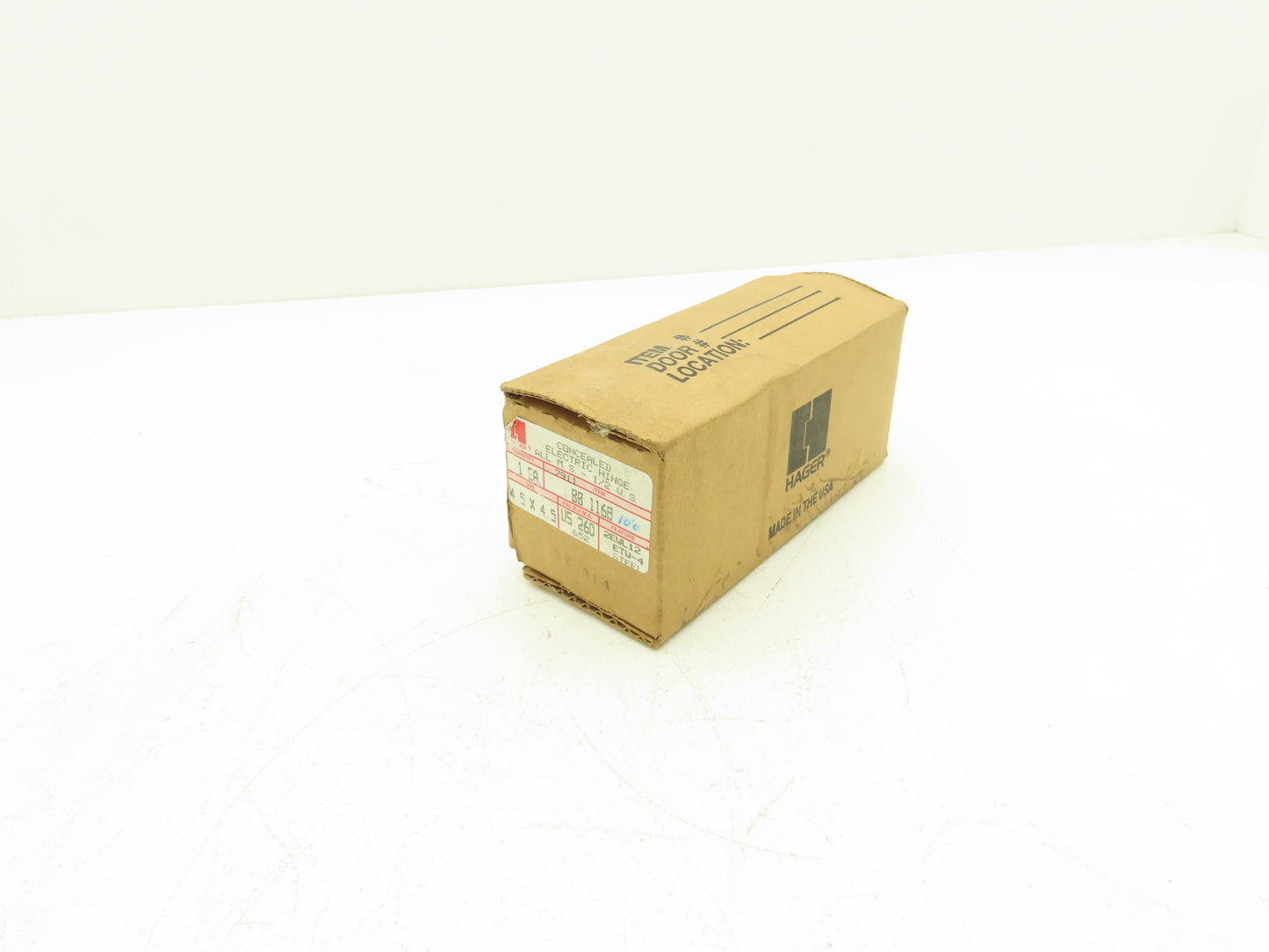 Hager US26D Concealed Electric Hinge Max 48VDC/AC 1.A 4.5" x 4.5" Steel