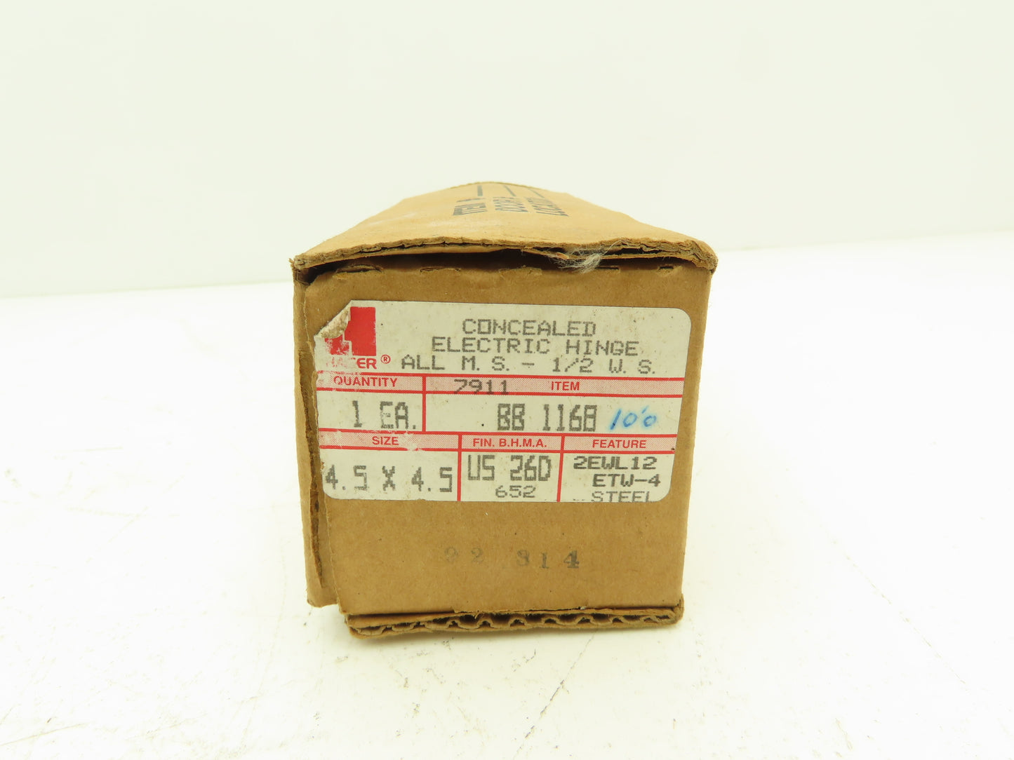 Hager US26D Concealed Electric Hinge Max 48VDC/AC 1.A 4.5" x 4.5" Steel