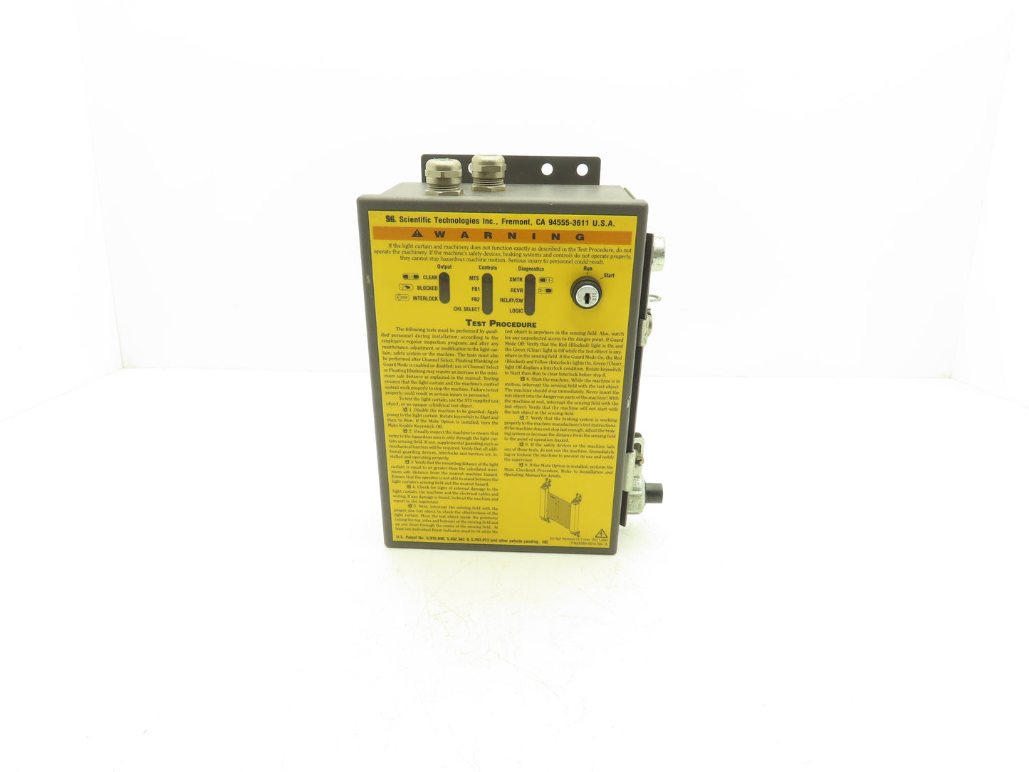 STI 42748-4120 MicroSafe Light Curtain Control Box MC42D-2-DC 0.3-9M Range