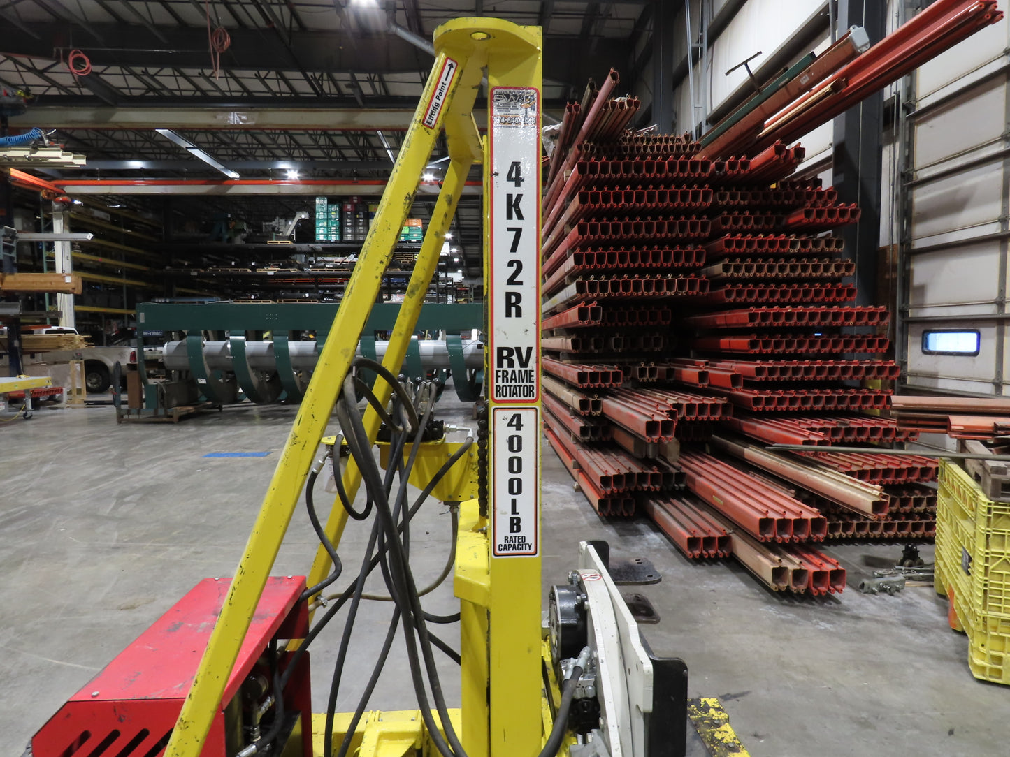 PWI Mobile Frame Chassis Rotator RV Trailer Hydraulic 230/480V 3Ph 360° Cascade