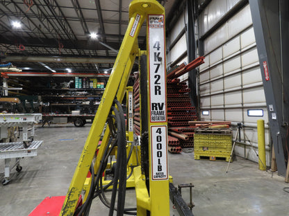 PWI 4K72R Mobile Frame Chassis Rotator RV Trailer Hydraulic 230/480V 3Ph 4000lbs