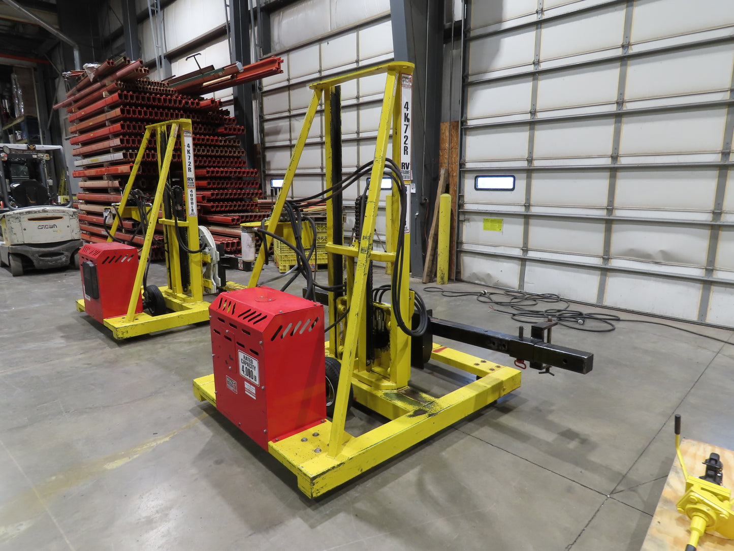 PWI 4K72R Mobile Frame Chassis Rotator RV Trailer Hydraulic 230/480V 3Ph 4000lbs