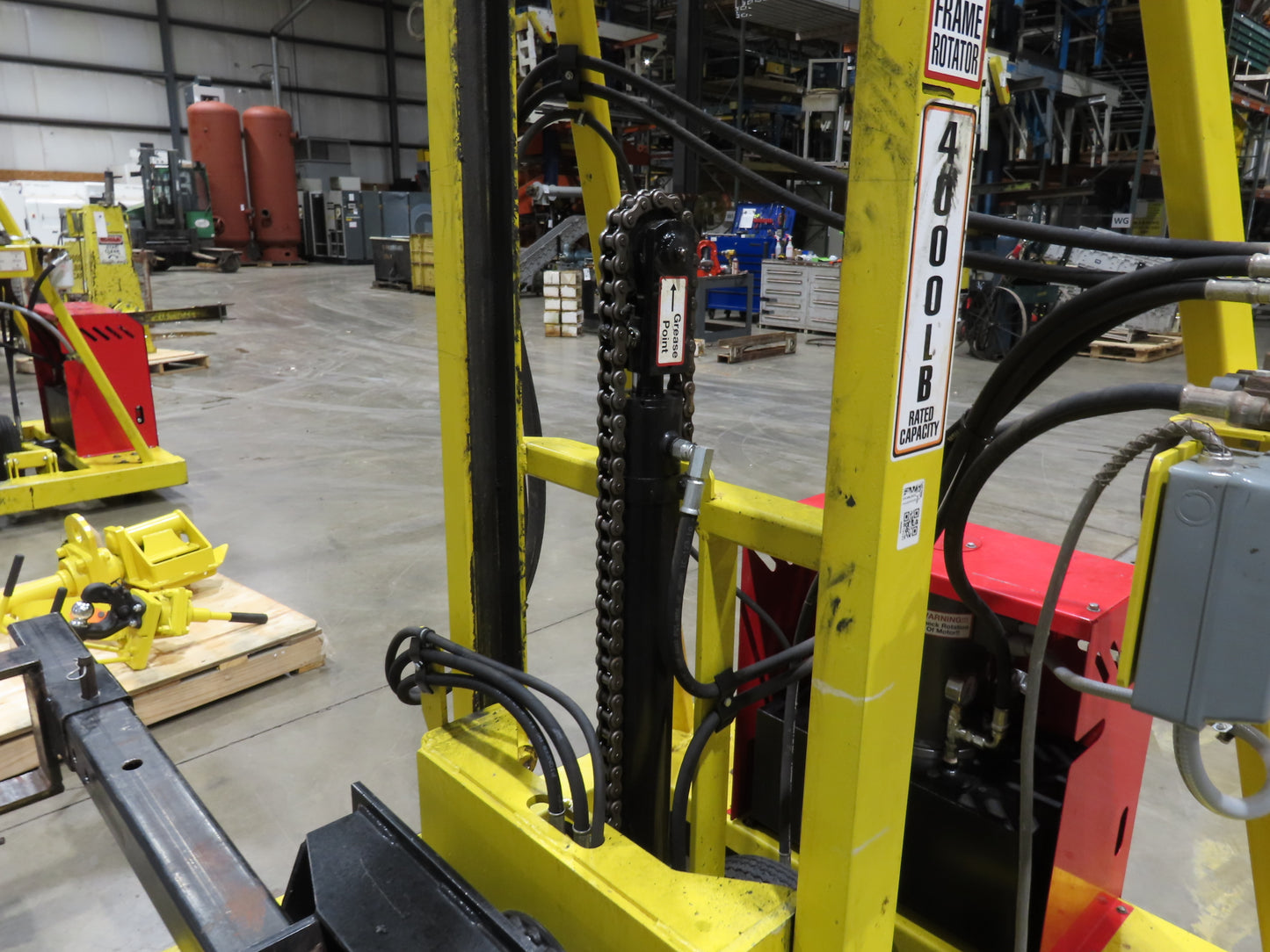 PWI 4K72R Mobile Frame Chassis Rotator RV Trailer Hydraulic 230/480V 3Ph 4000lbs