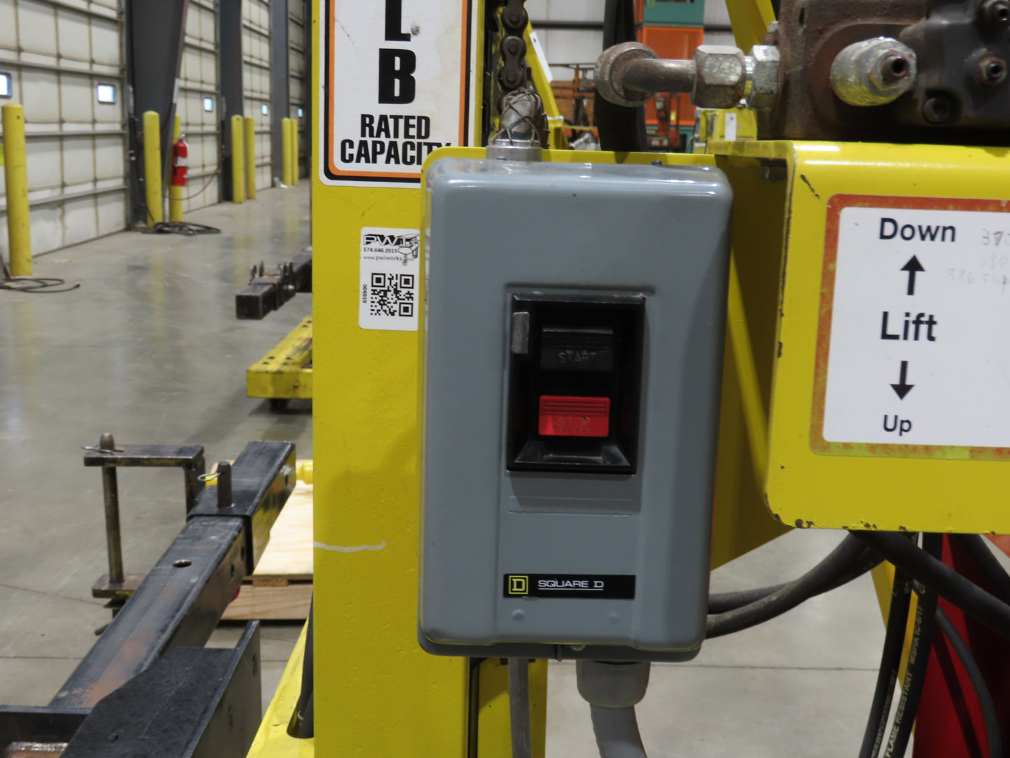 PWI 4K72R Mobile Frame Chassis Rotator RV Trailer Hydraulic 230/480V 3Ph 4000lbs