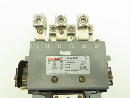 Furnas 40JB32AF Motor Starter 135A 200/230VAC/575VAC 3ph 40/50/100Hp NEMA 4
