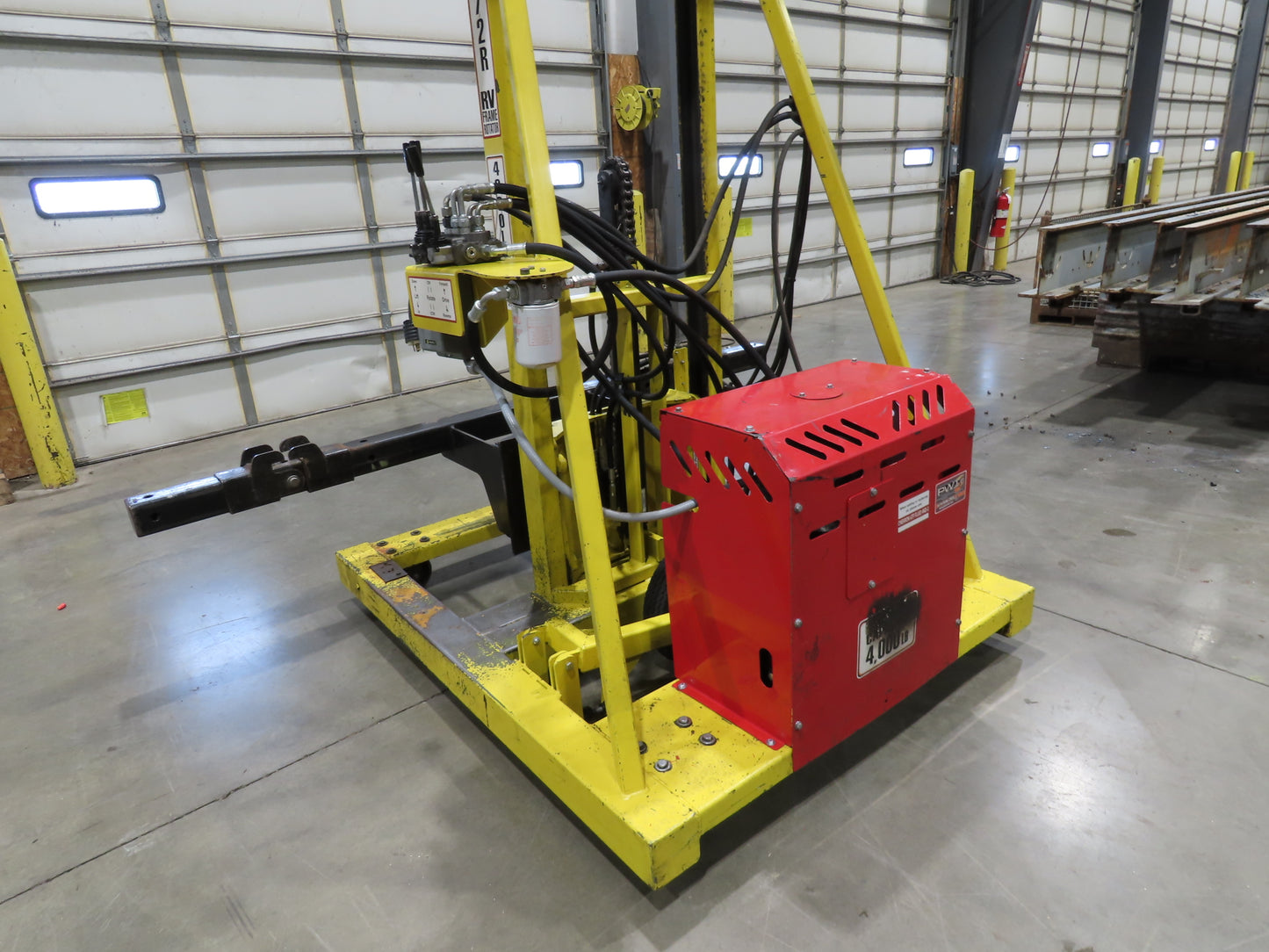 PWI 4K72R Mobile Frame Chassis Rotator RV Trailer Hydraulic 230/480V 3Ph 4000lbs