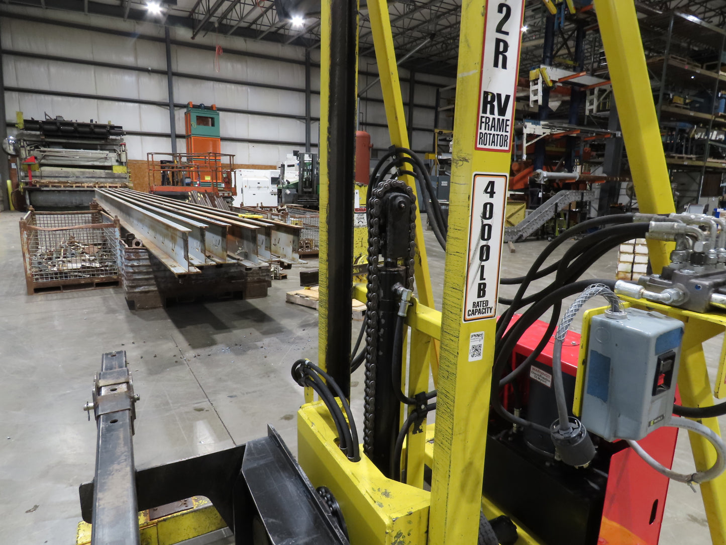 PWI 4K72R Mobile Frame Chassis Rotator RV Trailer Hydraulic 230/480V 3Ph 4000lbs