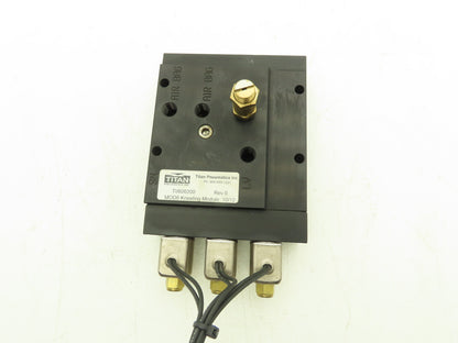 Titan Pneumatic 3-Station Kneeling Module Solenoid Valve Manifold 28VDC 1/4"NPT