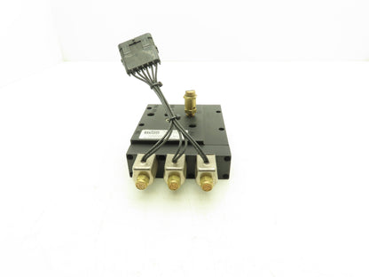 Titan Pneumatic 3-Station Kneeling Module Solenoid Valve Manifold 28VDC 1/4"NPT