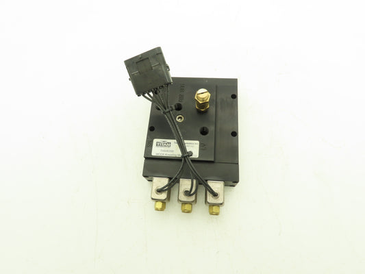 Titan Pneumatic 3-Station Kneeling Module Solenoid Valve Manifold 28VDC 1/4"NPT