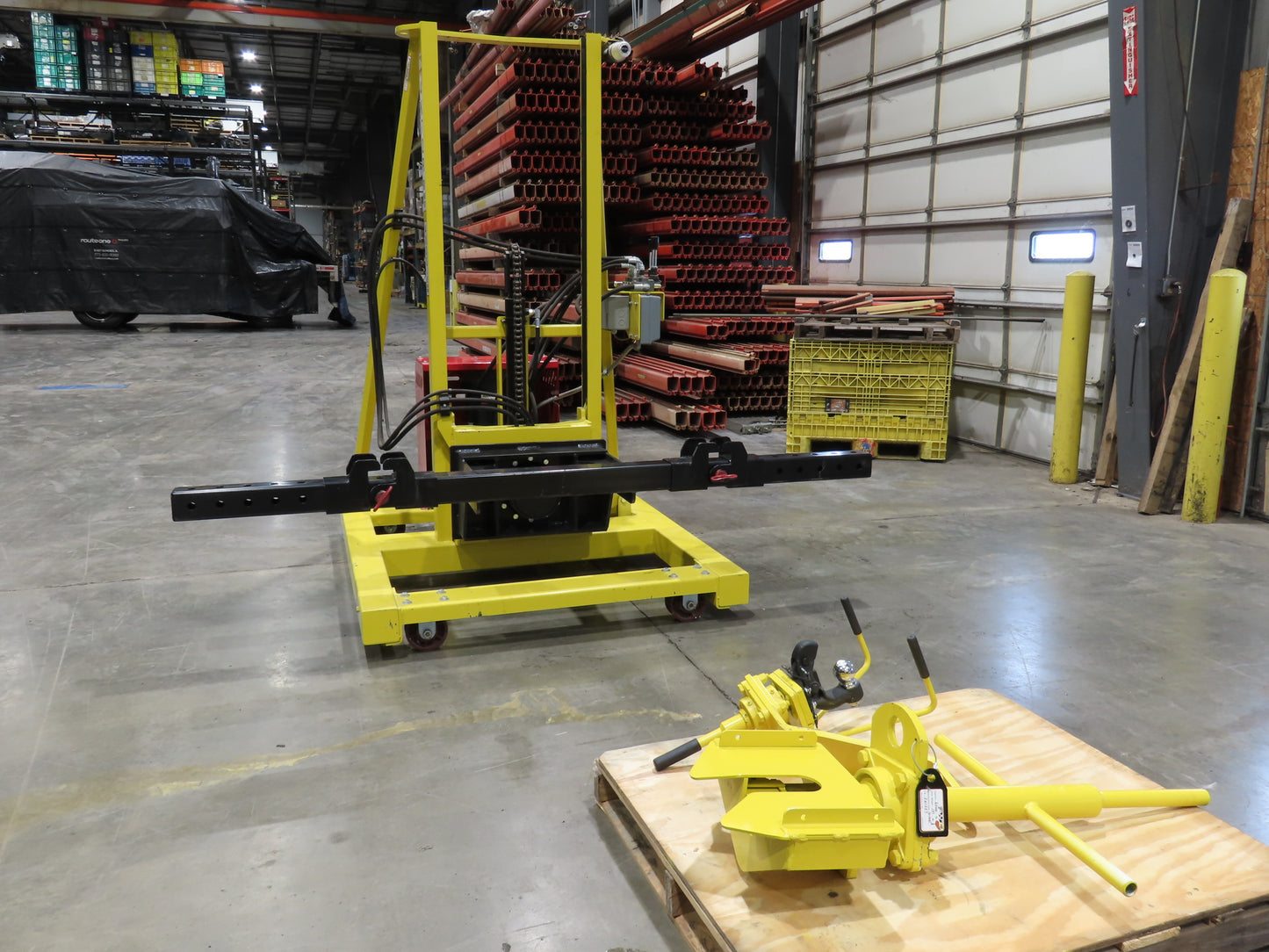 PWI 4K72R Mobile Frame Chassis Rotator RV Trailer Hydraulic 230/480V 3Ph 4000lbs