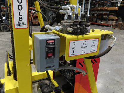 PWI 4K72R Mobile Frame Chassis Rotator RV Trailer Hydraulic 230/480V 3Ph 4000lbs