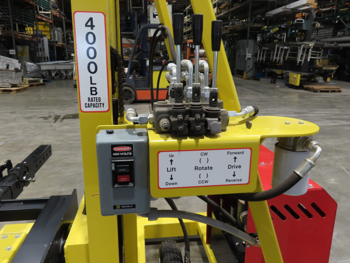 PWI 4K72R Mobile Frame Chassis Rotator RV Trailer Hydraulic 230/480V 3Ph 4000lbs