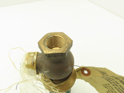 Johnson Controls V-3752-6007 1/2" Steam Union Angle Valve 3-6 PSI