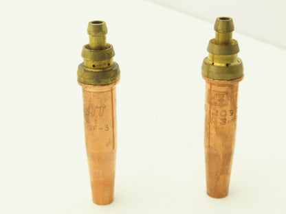 Airco 209F-3 Torch Cutting Tip 2 Piece Size 3 Lot of 7