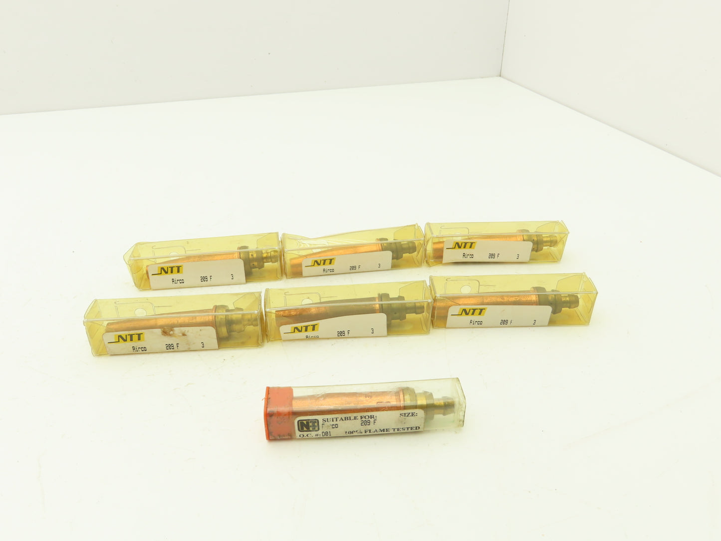 Airco 209F-3 Torch Cutting Tip 2 Piece Size 3 Lot of 7