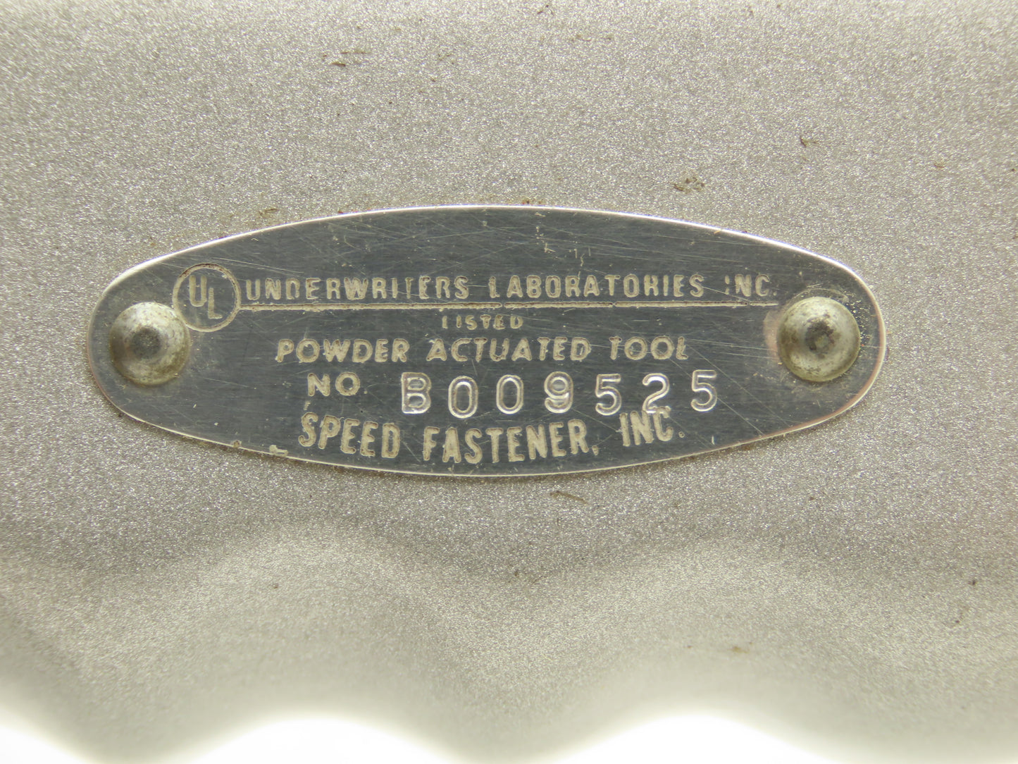Speed Fastener Model 825 Powder Actuated Stud Driver Tool with Case