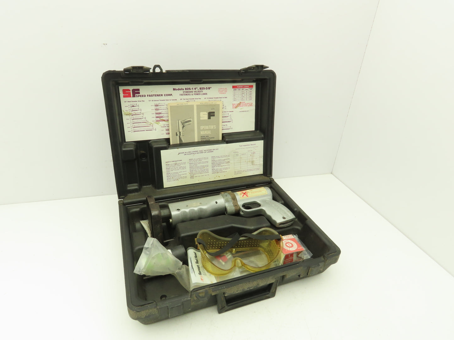 Speed Fastener Model 825 Powder Actuated Stud Driver Tool with Case