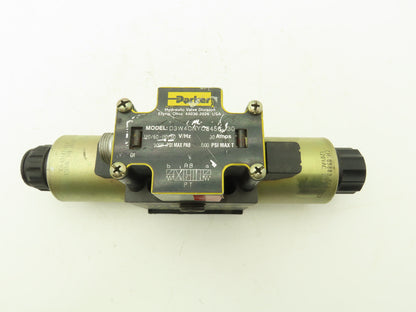 Parker D3W4CNYCS456 30 Hydraulic Directional Control Solenoid Valve 120VAC .30A