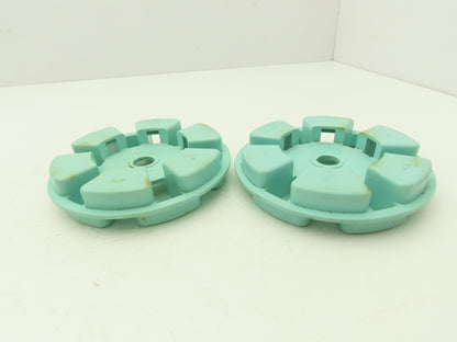 Magnaloy 670 Flexible Coupling Insert Teal Color-Hytrel Material Lot of 2