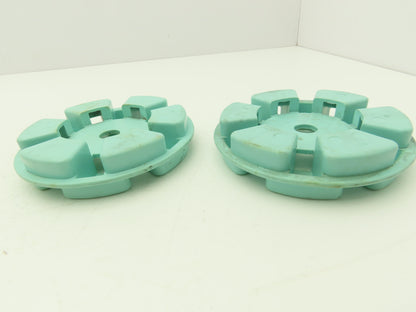Magnaloy 670 Flexible Coupling Insert Teal Color-Hytrel Material Lot of 2