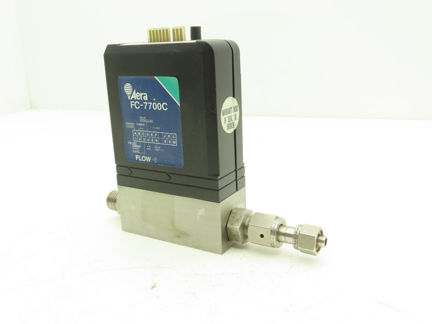 Aera FC-7700C Mass Flow Controller 20 SCCM Stainless Steel Gas FC7700C