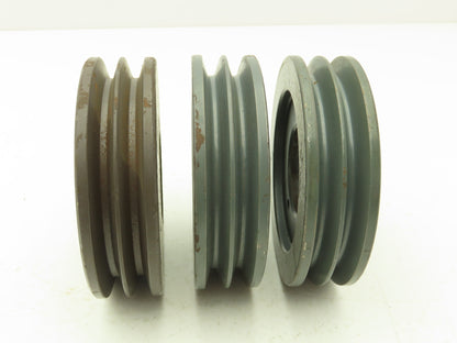 Browning 2H3V41 V Belt Pulley 3V Belt Section 2 Groove Use H Bushing Lot of 3
