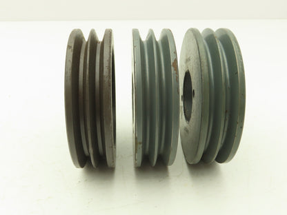 Browning 2H3V41 V Belt Pulley 3V Belt Section 2 Groove Use H Bushing Lot of 3