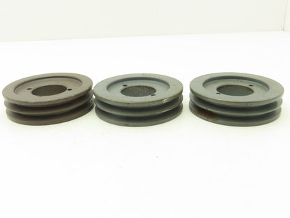 Browning 2H3V41 V Belt Pulley 3V Belt Section 2 Groove Use H Bushing Lot of 3