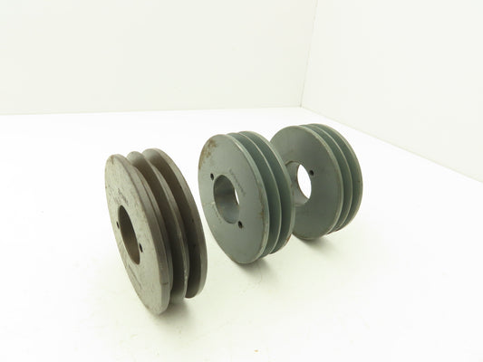 Browning 2H3V41 V Belt Pulley 3V Belt Section 2 Groove Use H Bushing Lot of 3