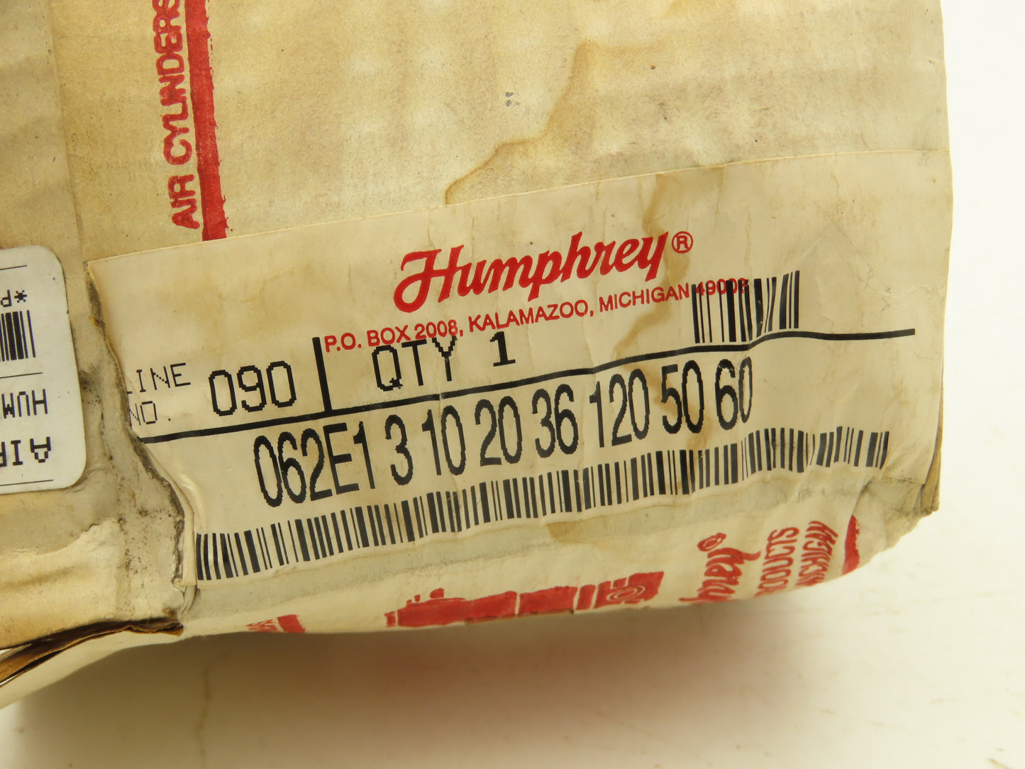 Humphrey 062E1-3-10-20-36 Solenoid Valve 0-125psi 1/4" NPT 120V Continuous Coil