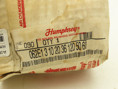 Humphrey 062E1-3-10-20-36 Solenoid Valve 0-125psi 1/4" NPT 120V Continuous Coil